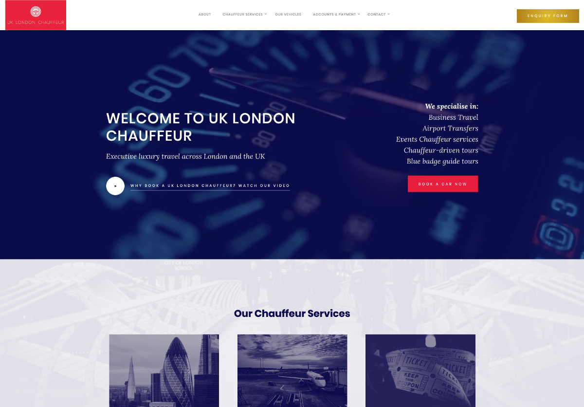 Chauffeur Website